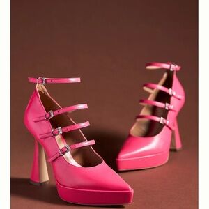 Pink Strappy Heels